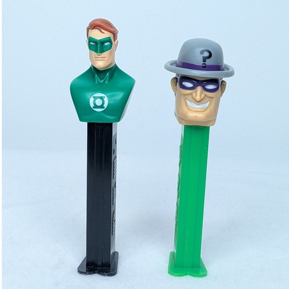 PEZ Other - PEZ DC Comics Green Lantern Riddler Candy Dispensers Lot *WORKING*